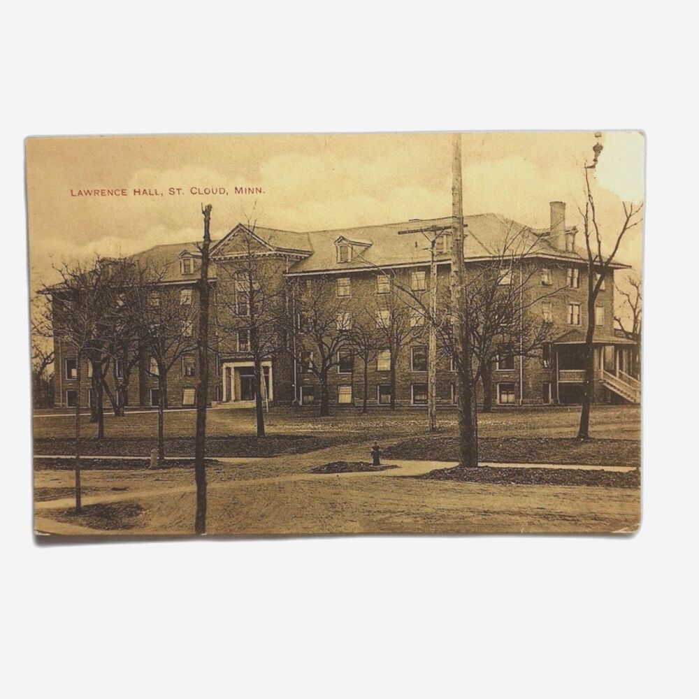 Lawrence Hall St Cloud Minnesota Postcard Women's Dormatory Vintage 1900s